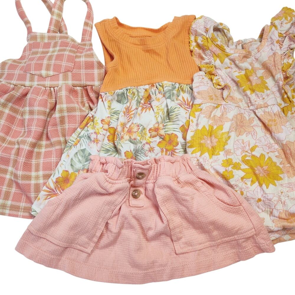 12M Baby Girl Dress Bundle Just Lizzy Wonder Nation Nicole Miller Pink